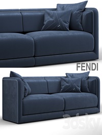 Fendi Casa Conrad Maxi Sofa Blue
