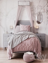 Bed MARCELLE UPHOLSTERED BED from Restoration Hardware Baby & Child
