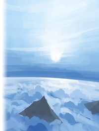 Painted Skybox Above the clouds (with and without mountains)
