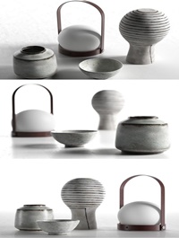 Cgtrader Carrie Portable Lamp with Vases 3D model