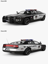 Dodge Charger Police 2011 3D model