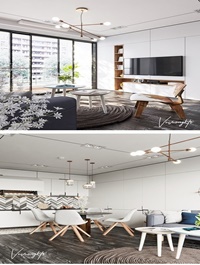 Kitchen Livingroom By Le Vu Vuong