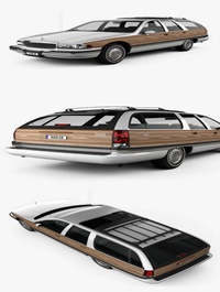 Buick Roadmaster wagon 1991 3D Model
