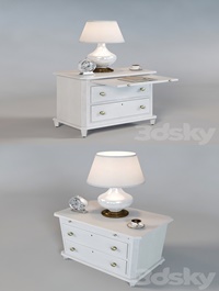 Bedside table Laurel 340-23-80 inlay in the set