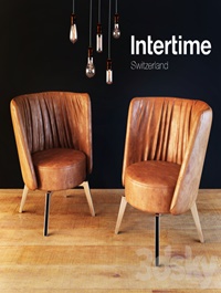 Armchair Intertime Kite Edison lamps