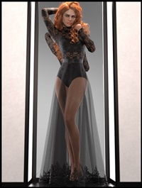 dForce Multi Bodysuit Skirt Outfit for Genesis 8 Female(s)