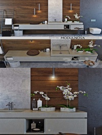 Set of bathroom furniture MODULNOVA