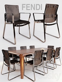 Blixen chair fendi chair and table serengeti by fendi casa