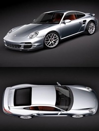 Porsche 911 turbo 2010 coupe 3D Model