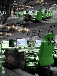 Internet cafe public area design 04
