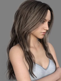 MRL dForce Long Layered Hair for Genesis 8 Female with Colour Mixing