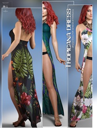 dForce Tropicana Dress for Genesis 8 Females