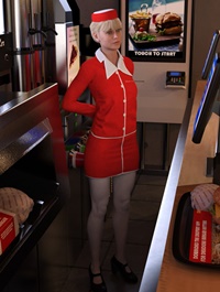 Hostess Uniform for Genesis 8 Female(s)