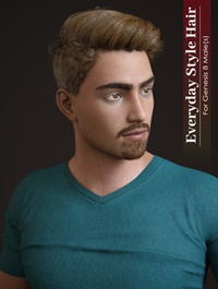 Everyday Hair Style for Genesis 8 Male(s)