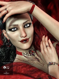 The Blood Baroness Jewelry Set for Genesis 8 Female(s)