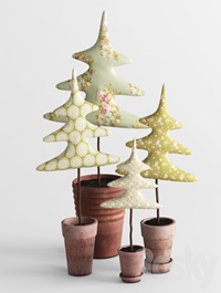 Textile Christmas trees
