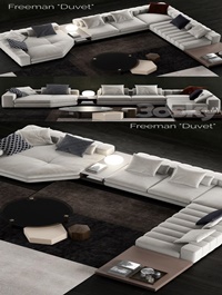 Minotti Freeman Duvet Sofa