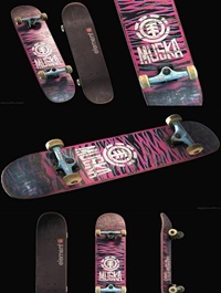 Skate, Board, 3D, Model
