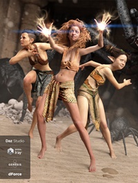 dForce Loincloth Collection for Genesis 8 Female(s)