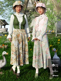 dForce Mother Goose Outfit Textures