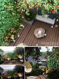 3D Exterior Garden Scene By Tony Toan