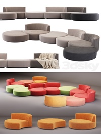 Modular sofa Mussi Italy Sedutalonga