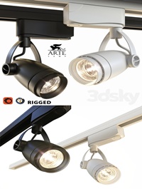 Arte Lamp Track Lights A5910PL1 Black and White