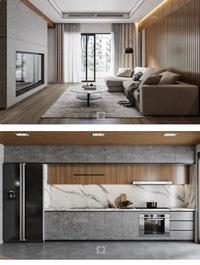 Living Kitchenroom by NguyenTienDat