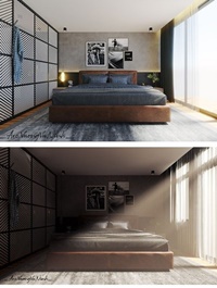 Interior Bedroom Scene Sketchup Model By VuongVuLinh