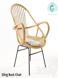 Sling Back Chair Natural