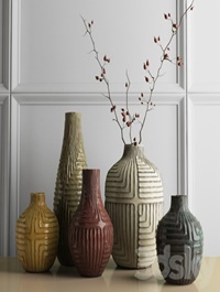West Elm Linework vases
