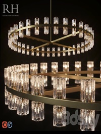 RH ARCACHON ROUND CHANDELIER 60 "