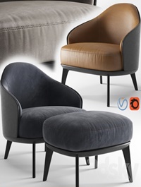 Minotti leslie armchair