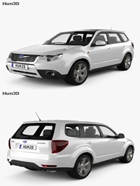 Subaru Forester 2008 3D model
