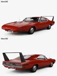 Dodge Charger Daytona Hemi 1969 3D model