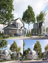 Exterior beautiful house