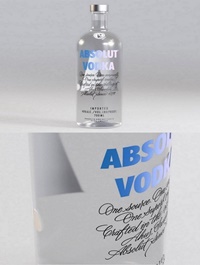 VODKA ABSOLUT BOTTLE