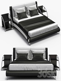 Leather bed Aonidisi 959