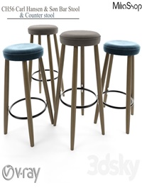 CH56 Carl Hansen & Søn Bar Stool & counter stool