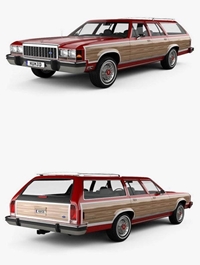 Ford Country Squire 1979-1991 3D model