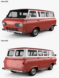 Ford E-Series Falcon Club Wagon 1963 3D model