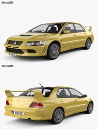 Mitsubishi Lancer Evolution 2001 3D model