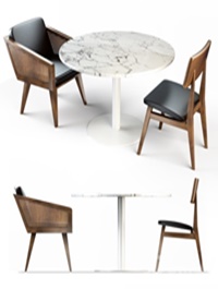 MK table and chair combination