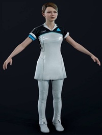 Girl in Uniform 3d model