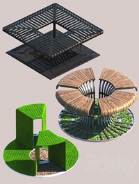 Tree Bench Grates