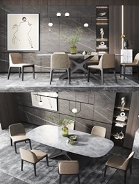 Modern dining table and chair combination