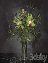 Orchid bouquet Bohemia Labyrinth Vase