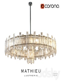 Regis Mathieu Lustrerie Saturne chandelier