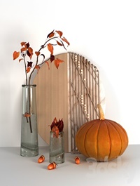 Autumn decorative set