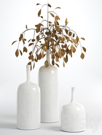 Flower vase Ornament white